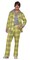The Costume Center Green and Blue 1970's Style Leisure Suit Men Adult Halloween Costume - One Size